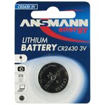 Blister de 1 pile bouton lithium CR2430 3 volt ANSMANN