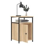 vidaXL Tables de chevet 2Pièces chêne sonoma 40x42x60cm bois d'ingénierie