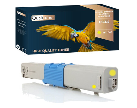 Qualitoner 1 toner oki es5432 (46490621) jaune compatible pour oki oki