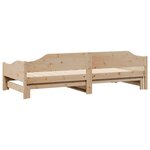 vidaXL Lit de jour avec lit gigogne 90x190 cm bois de pin massif