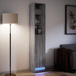 vidaXL Buffet avec LED sonoma gris 36x32 5x200 cm bois d'ingénierie