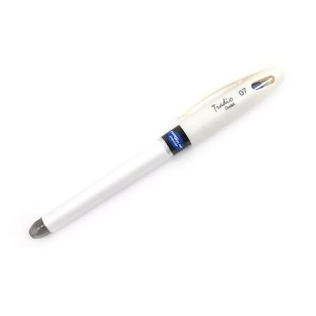 Roller Energel TRADIO, corps blanc, encre bleue PENTEL