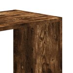vidaXL Bibliothèque chêne fumé 102x32x102 cm bois d'ingénierie