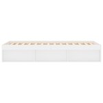 vidaXL Cadre de lit blanc 90x200 cm
