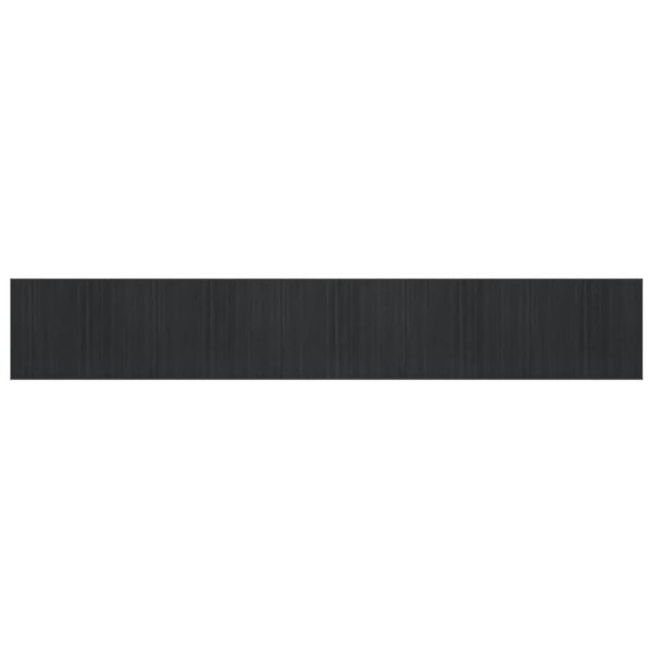 vidaXL Tapis rectangulaire gris 80x500 cm bambou
