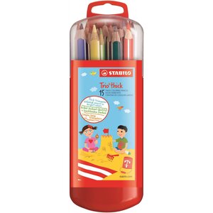 Etui malin de 15 crayons de couleur Trio x 10 STABILO