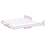 vidaXL Coussin de banc de jardin taupe 100x(50+50)x7 cm tissu oxford