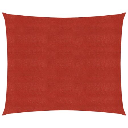 vidaXL Voile d'ombrage 160 g/m² Rouge 2 5x2 5 m PEHD