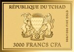 Pièce de monnaie en Or 3000 Francs g 0.031 (1/1000 oz) Millésime Gold Gift LUNCHEON OF THE BOATING PARTY