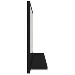 vidaXL Miroir de salle de bain Noir 60x10 5x37 cm Bois d’ingénierie
