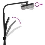 vidaXL Ensemble de douche à deux tête et mitigeur et tuyau laiton noir