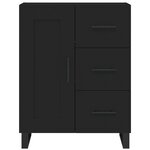 vidaXL Buffet noir 69 5x34x90 cm bois d'ingénierie