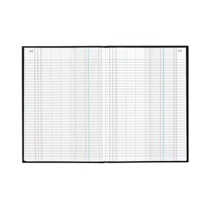 Registre 340x225 Journal Avec Répertoire De Fin 600 Pages Foliotées - Noir Toilé - Le Dauphin