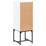 vidaXL Armoire latérale avec porte en verre blanc 35x37x100 cm