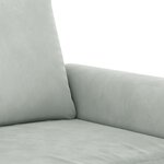 vidaXL Ensemble de canapés 4 Pièces avec coussins gris clair velours