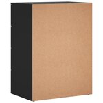 vidaXL Buffet noir 60x39x80 cm bois d'ingénierie