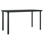 vidaXL Ensemble à manger de jardin et coussins 5 Pièces gris clair rotin