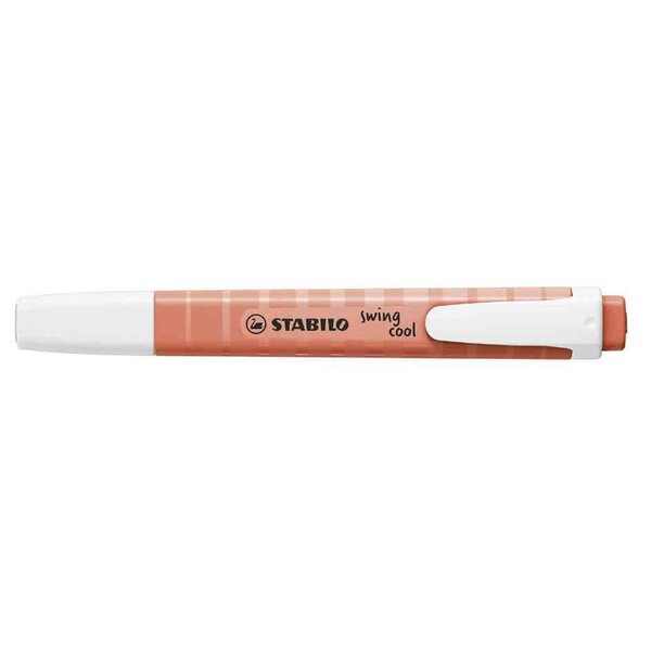 Surligneur swing cool pastel edition  rouge corail x 10 stabilo
