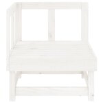 vidaXL Canapés d'angle de jardin 2 Pièces blanc bois de pin massif