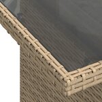 Ensemble de Canapés de Jardin 6 Pièces avec Coussins Rattan Poly Beige