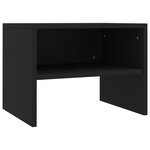 vidaXL Tables de chevet 2 Pièces Noir 40x30x30 cm Bois d'ingénierie