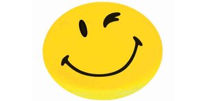 Paquet de 6 Happy Aimant 'Smiley' Rond 30 mm Puissant Jaune FRANKEN