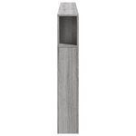 vidaXL Tête de lit à LED sonoma gris 180x18 5x103 5 cm bois ingénierie