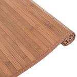 vidaXL Tapis rectangulaire naturel 80x300 cm bambou