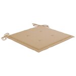 vidaXL Chaises pliables de jardin lot de 4 avec coussins Bois d'acacia