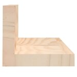 vidaXL Étagères murales 2 Pièces 50x11x9 cm Bois de pin massif