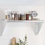 vidaXL Étagère murale 75x30x31 cm argenté acier inoxydable