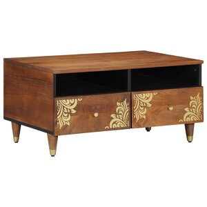 vidaXL Table Basse 80x54x40 cm en Bois de Manguier