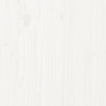vidaXL Cadre de lit Blanc Bois de pin massif 140x200 cm