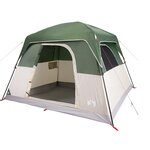 vidaXL Tente de camping de cabine 4 personnes vert imperméable