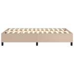 vidaXL Cadre de lit Cappuccino 120x200 cm Similicuir