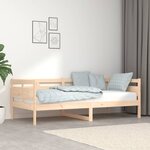 vidaXL Lit de jour Bois massif de pin 90x190 cm