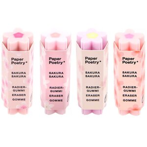 Gomme longue rose fleur Sakura  Printemps Japonais