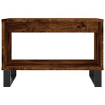 vidaXL Table basse chêne fumé 60x50x40 cm bois d'ingénierie