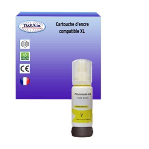 Cartouche Compatible pour EcoTank ET-1810, ET-2710, ET-2711, ET-2712, ET-2713, ET-2714, ET-2715 remplace Epson 104 (C13T00P440) Jaune - T3AZUR