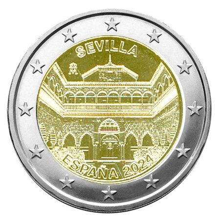 2 Euro commémorative 2024 : Espagne (Centre historique de Séville)