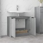 vidaXL Armoire de bain Sonoma gris 64 5x33 5x59 cm Bois d'ingénierie