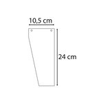 Paquet 100 Fiches Intercalaires Trapézoïdales Unies Perforées Forever - 105x240mm - Rose - Exacompta