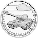 Pièce de monnaie en Argent 1 Dollar g 31.1 (1 oz) Millésime 2024 Armored Vehicles IS-2