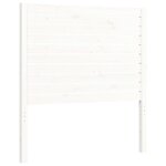 vidaXL Cadre de lit avec tête de lit blanc petit simple bois massif