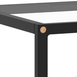 vidaXL Meuble TV noir avec verre trempé 140x40x40 cm