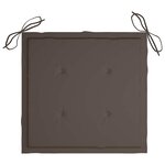 vidaXL Chaises pliables d'extérieur lot de 6 et coussins Bois d'acacia