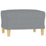 vidaXL Ensemble de canapés 4 Pièces coussins gris clair tissu