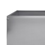 vidaXL Lit surélevé de jardin 100x100x25 cm acier inoxydable