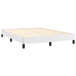 vidaXL Cadre de lit Blanc 140x200 cm Similicuir