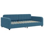 vidaXL Lit de repos bleu 100x200 cm velours
